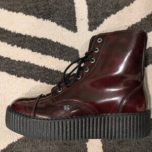 TUK 7 Boot Burgundy Rub Off TUKskin